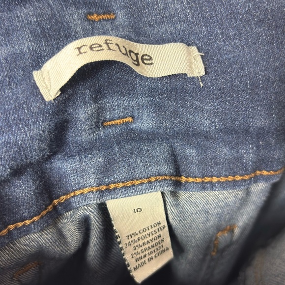 REFUGE WOMEN DARK BLUE BUTTON UP HIGH WAISTED JEANS SIZE 10 - Picture 5 of 5
